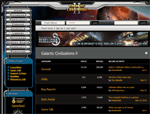 Tablet Screenshot of forums.galciv2.com